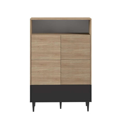 TEMAHOME - Horizon High Sideboard in Natural Oak Color / Black - X4150X0707A01 veiw 1