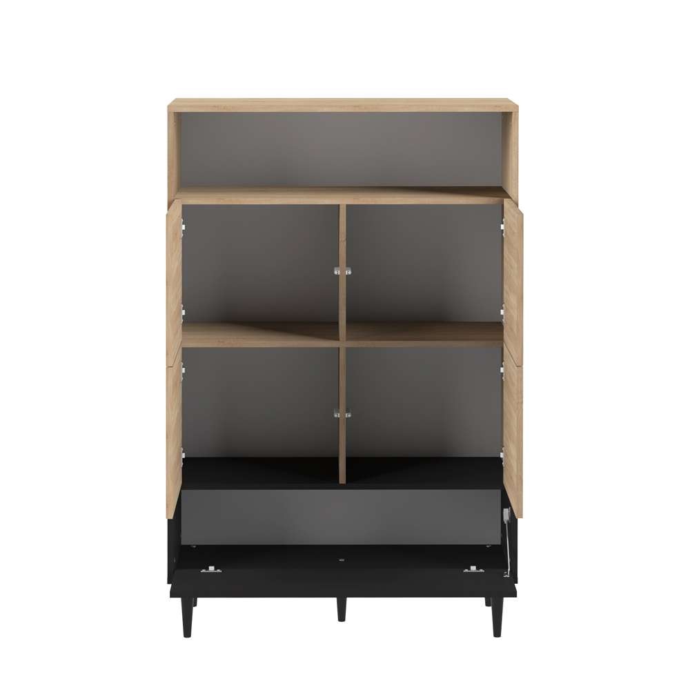 TEMAHOME - Horizon High Sideboard in Natural Oak Color / Black - X4150X0707A01 veiw 3
