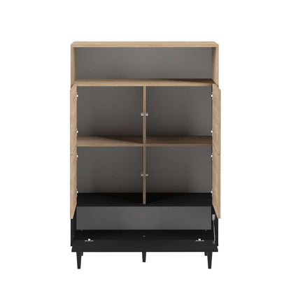 TEMAHOME - Horizon High Sideboard in Natural Oak Color / Black - X4150X0707A01 veiw 3