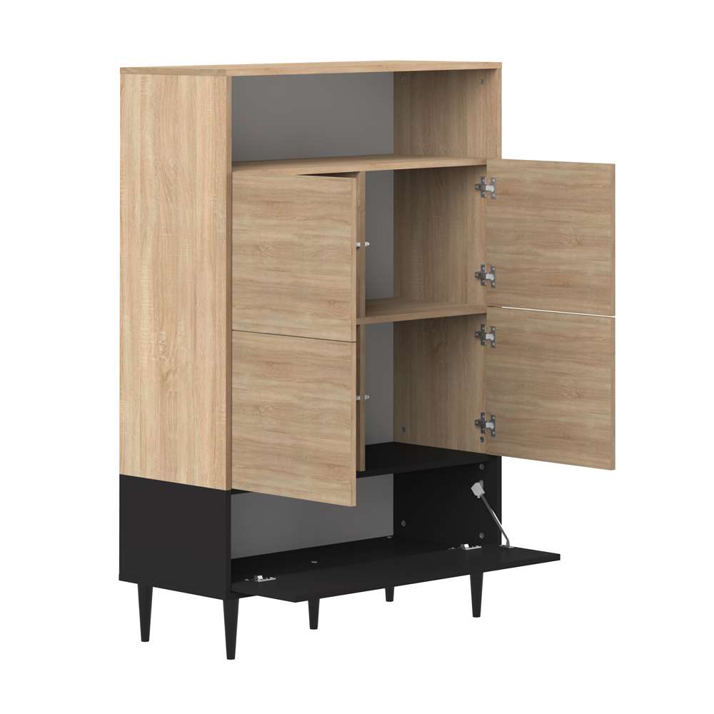 TEMAHOME - Horizon High Sideboard in Natural Oak Color / Black - X4150X0707A01 veiw 4