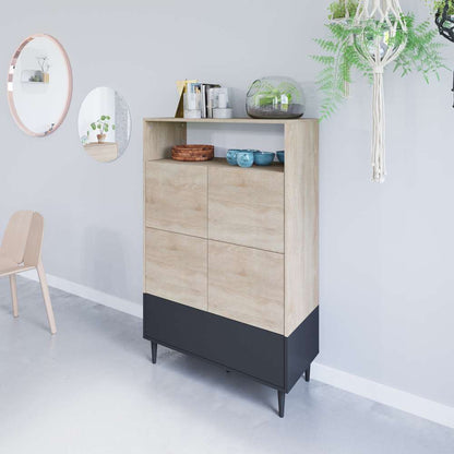 TEMAHOME - Horizon High Sideboard in Natural Oak Color / Black - X4150X0707A01 veiw 7