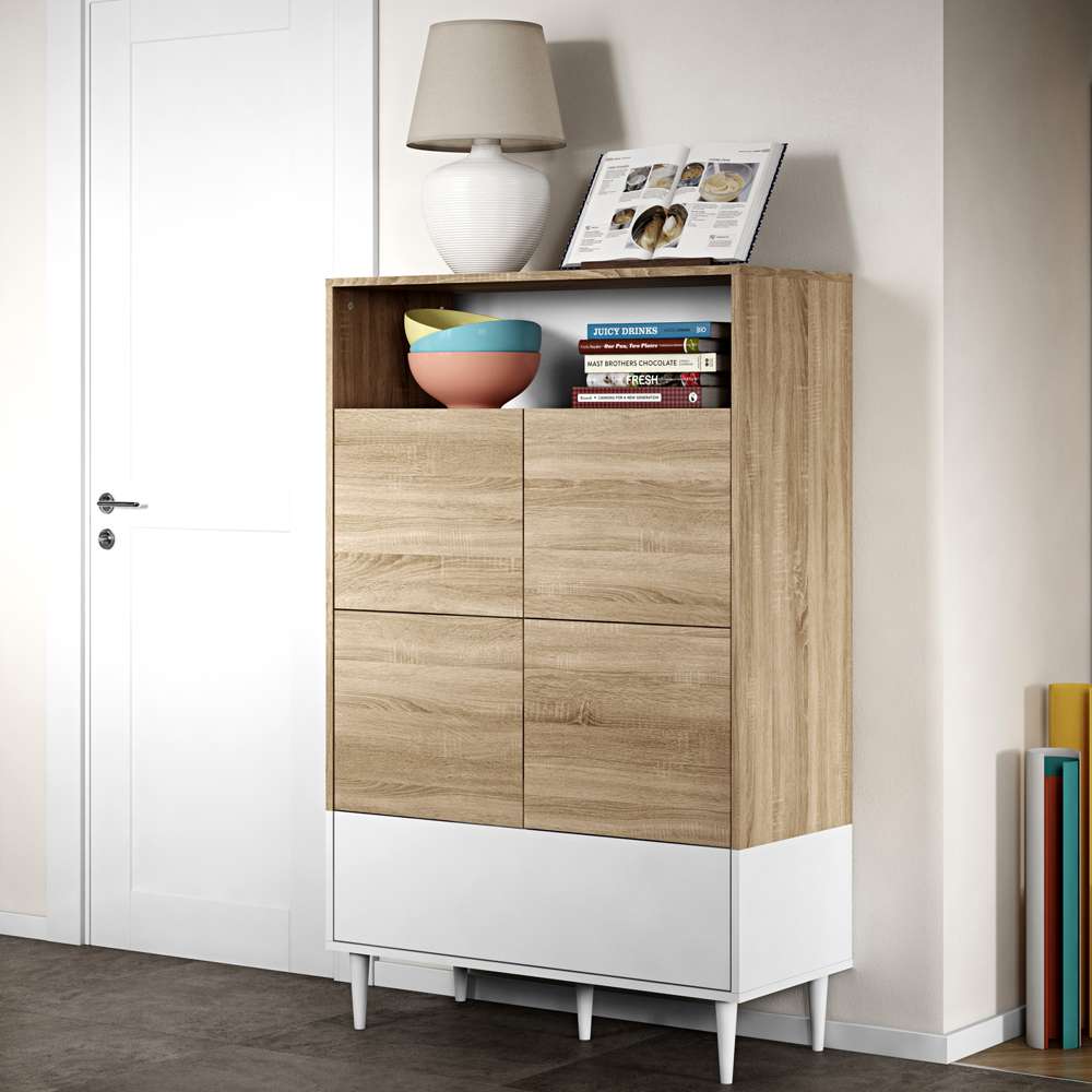 TEMAHOME - Horizon High Sideboard in Natural Oak Color / White - X4150X0303A01 veiw 6