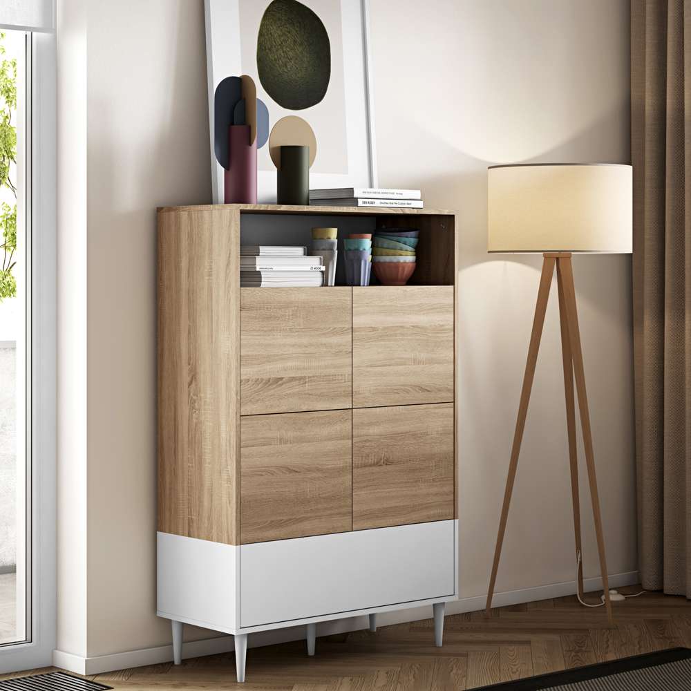 TEMAHOME - Horizon High Sideboard in Natural Oak Color / White - X4150X0303A01 veiw 7