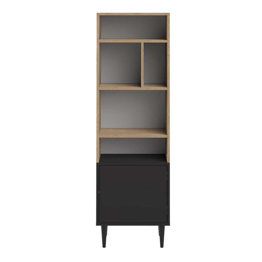 TEMAHOME - Horizon Small Bookshelf in Natural Oak Color / Black - E7151A0776A01 veiw 1