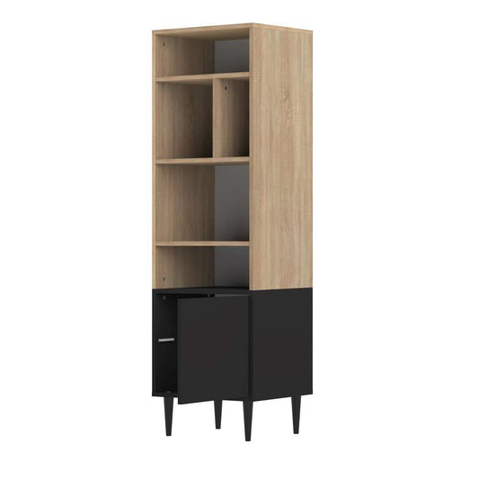 TEMAHOME - Horizon Small Bookshelf in Natural Oak Color / Black - E7151A0776A01 veiw 2