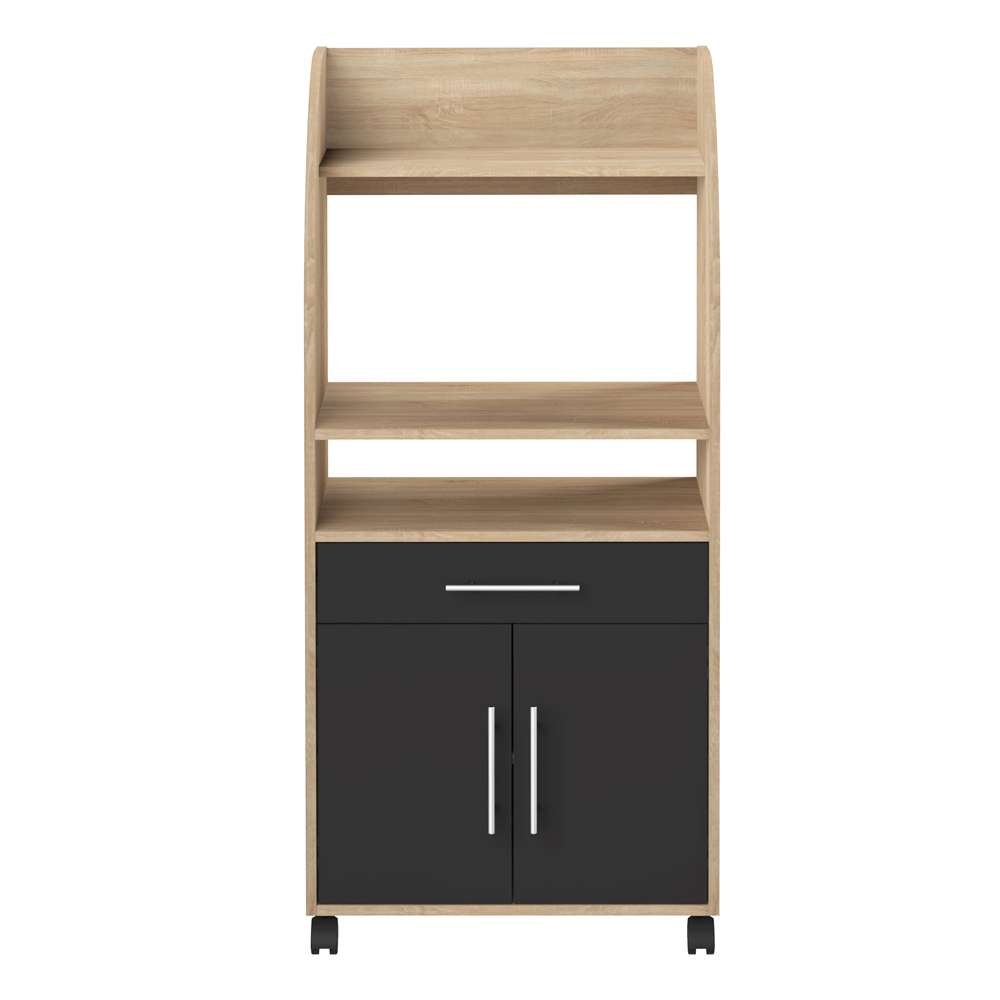 TEMAHOME - Jeanne Kitchen Trolley in Oak Color / Black - E8071A3476A80 veiw 1