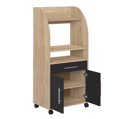 TEMAHOME - Jeanne Kitchen Trolley in Oak Color / Black - E8071A3476A80 veiw 4