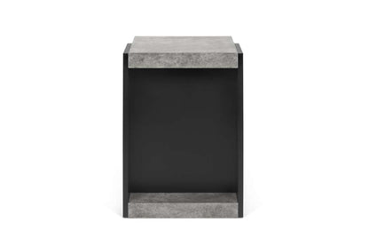 TEMAHOME - Klaus Side Table in Concrete Color / Pure Black - 9000627804 veiw 1