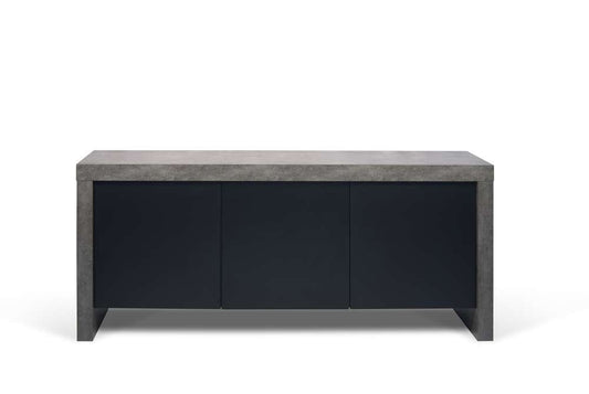 TEMAHOME - Kobe 3 Door Sideboard in Concrete Look / Pure Black - 9500405037 veiw 1