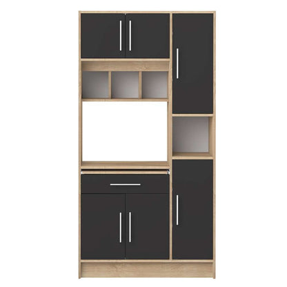 TEMAHOME - Louise Kitchen Pantry in Oak Color / Black - X8070X3476A80 veiw 1