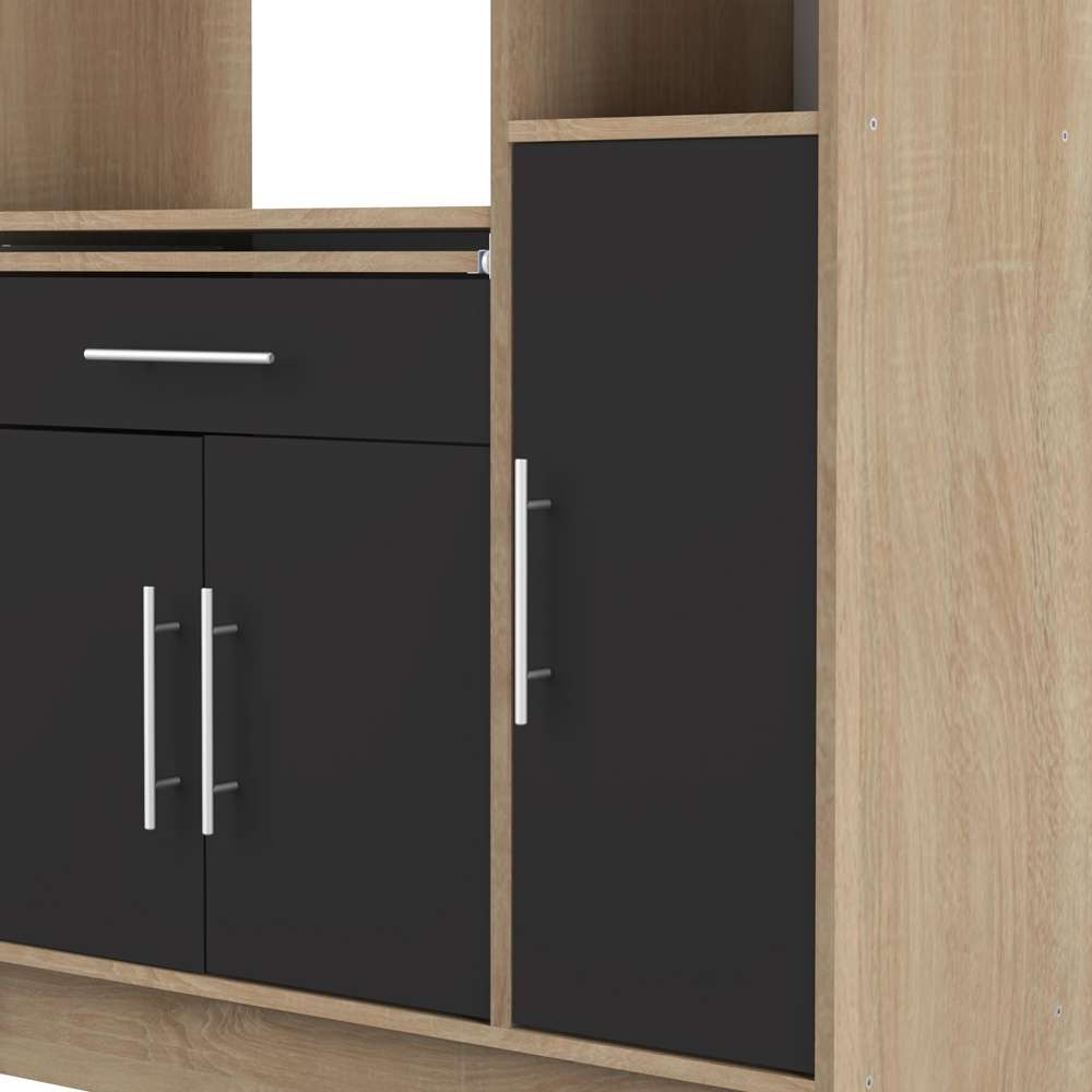 TEMAHOME - Louise Kitchen Pantry in Oak Color / Black - X8070X3476A80 veiw 4