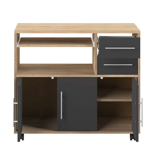 TEMAHOME - Marius Kitchen Trolley in Oak Color  / Black - E8035A3476A80 veiw 2