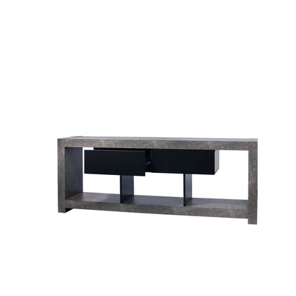 TEMAHOME - Nara Tv Bench in Concrete Look / Pure Black - 9500638787 veiw 4