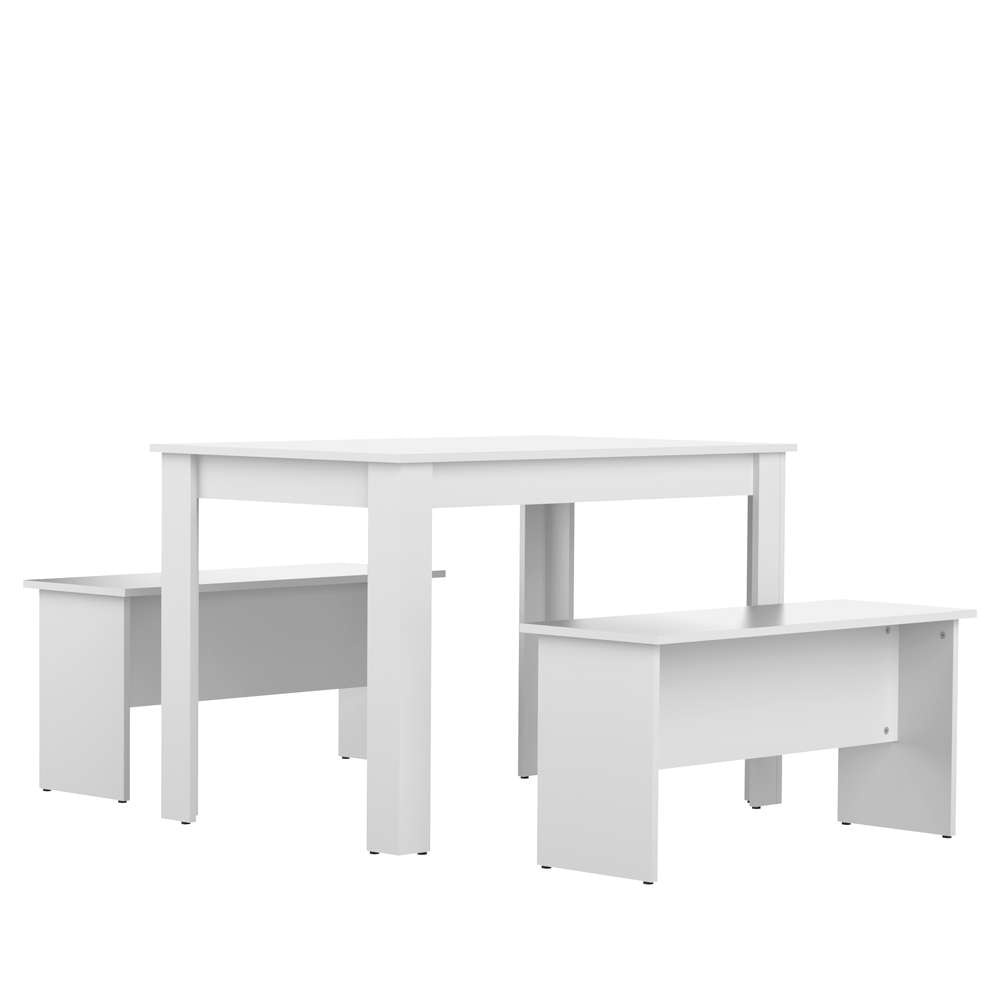TEMAHOME - Nice Dining Table with Benches in White - E2281A2121X00 veiw 4