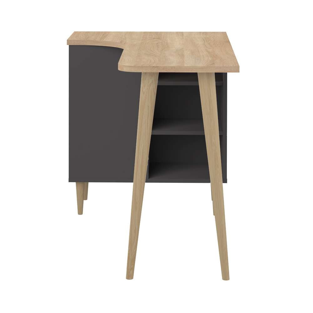 TEMAHOME - Nook Desk in Black / Natural Oak Color - X1203X6134X00 veiw 5