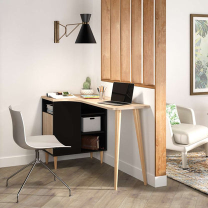 TEMAHOME - Nook Desk in Black / Natural Oak Color - X1203X6134X00 veiw 6