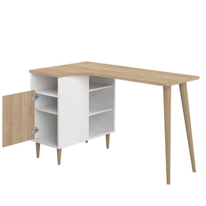 TEMAHOME - Nook Desk in White / Natural Oak Color - X1203X6234X00 veiw 3