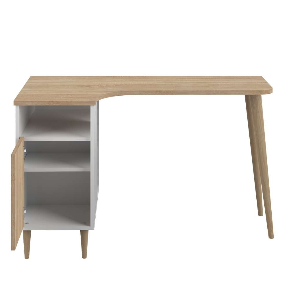 TEMAHOME - Nook Desk in White / Natural Oak Color - X1203X6234X00 veiw 4