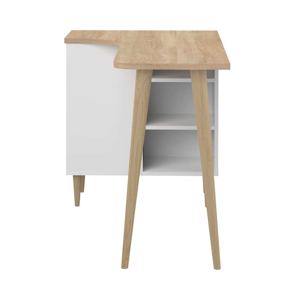TEMAHOME - Nook Desk in White / Natural Oak Color - X1203X6234X00 veiw 5