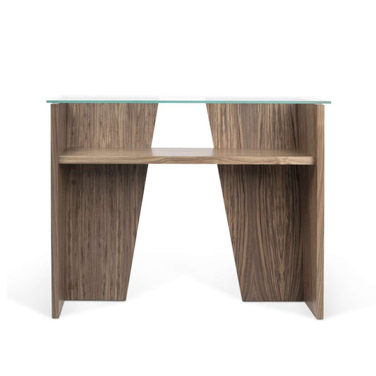 TEMAHOME - Oliva Console in Walnut / Glass Top - 9500052477 veiw 1