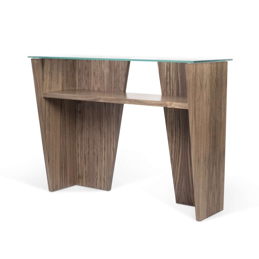 TEMAHOME - Oliva Console in Walnut / Glass Top - 9500052477 veiw 2