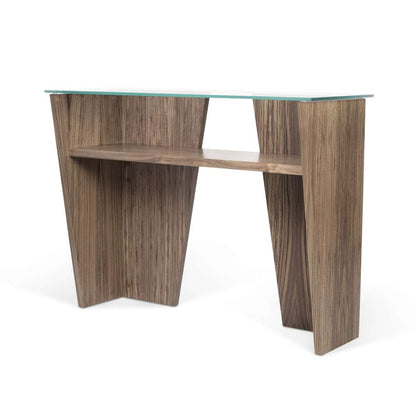 TEMAHOME - Oliva Console in Walnut / Glass Top - 9500052477 veiw 2