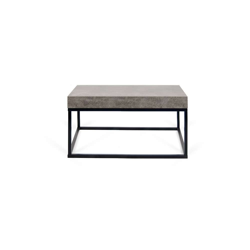 TEMAHOME - Petra 30X30 Coffee Table in Concrete Look Top / Black Legs - 9000629358 veiw 1