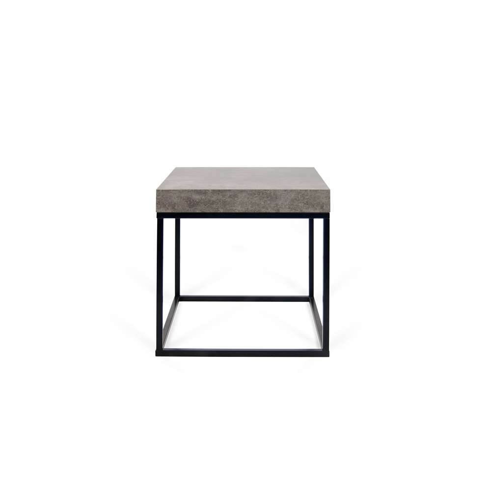 TEMAHOME - Petra End Table in Concrete Look Top / Black Legs - 9000629341 veiw 2