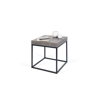 TEMAHOME - Petra End Table in Concrete Look Top / Black Legs - 9000629341 veiw 4