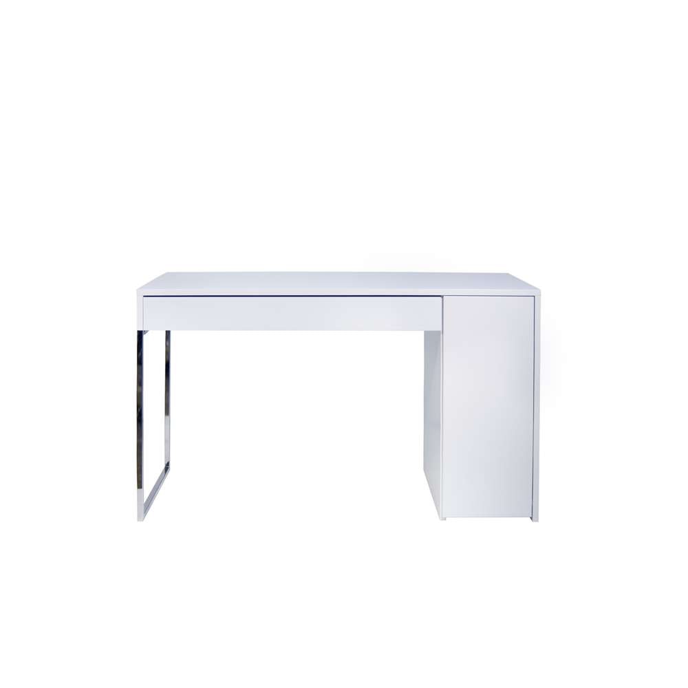 TEMAHOME - Prado Home Office Desk in Pure White / Chrome - 9500052514 veiw 1