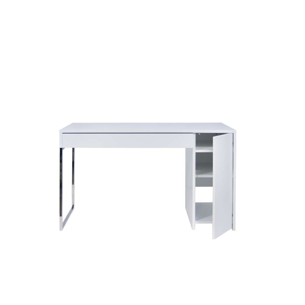 TEMAHOME - Prado Home Office Desk in Pure White / Chrome - 9500052514 veiw 3