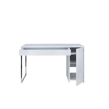 TEMAHOME - Prado Home Office Desk in Pure White / Chrome - 9500052514 veiw 4