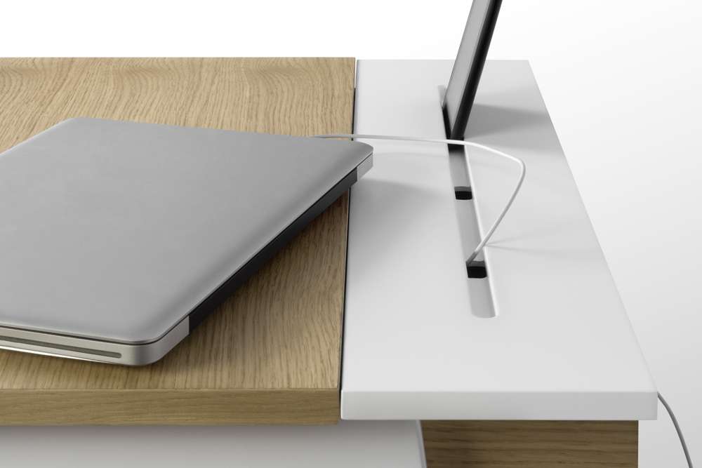 TEMAHOME - Space Desk in Oak / Pure White - 9003053719 veiw 4