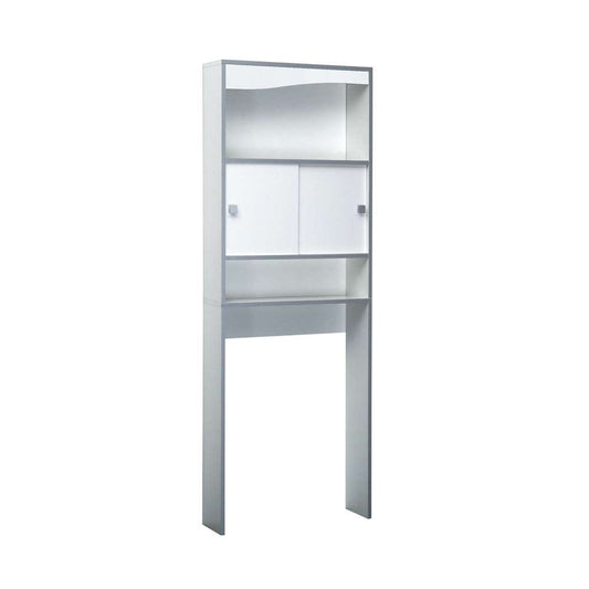 TEMAHOME - Surf Toilet Storage Cabinet in White / Aluminium Grey - E6091A7321M17 veiw 1