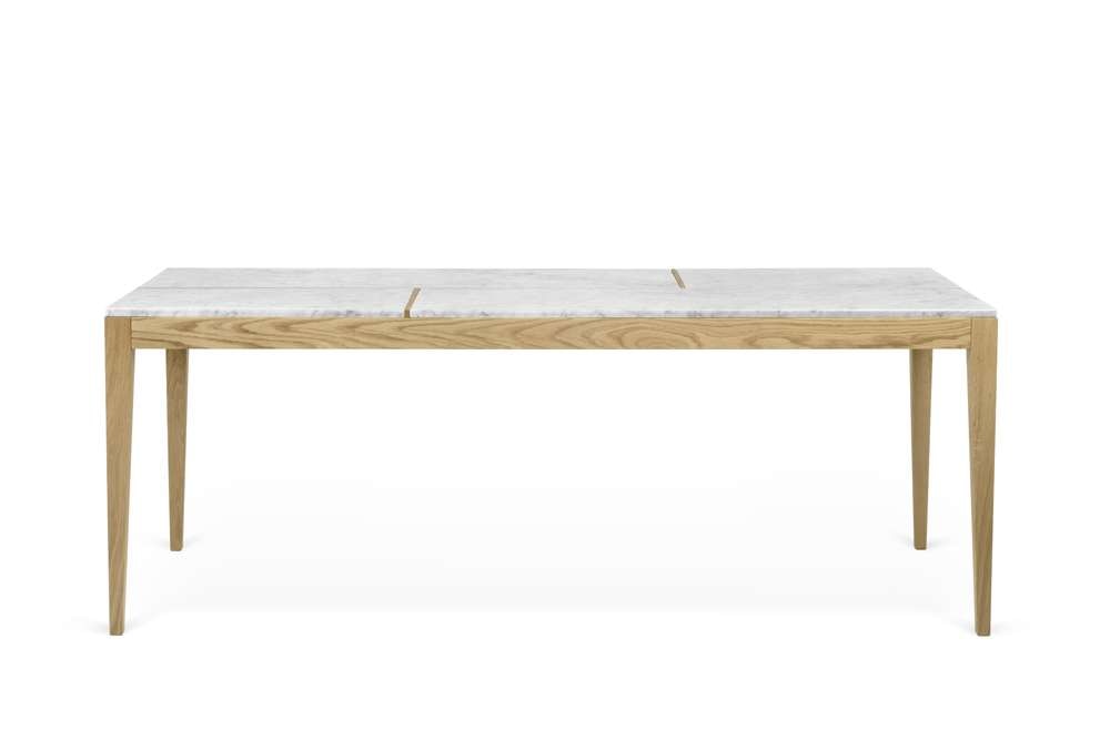 TEMAHOME - Utile Dining Table in White Marble / Oak - 9500628108 veiw 1