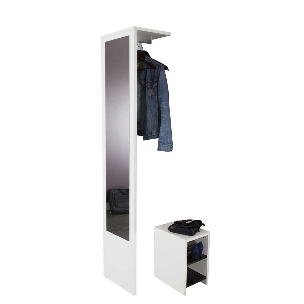 TEMAHOME - Vestibulo Entrance Wardrobe in White / Black - E4025A0200X00 veiw 3