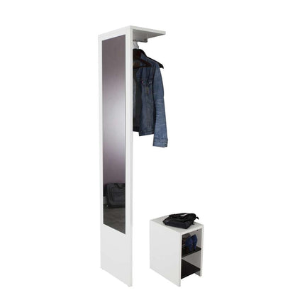TEMAHOME - Vestibulo Entrance Wardrobe in White / Black - E4025A0200X00 veiw 3