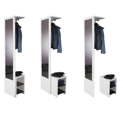 TEMAHOME - Vestibulo Entrance Wardrobe in White / Black - E4025A0200X00 veiw 4