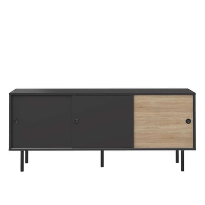TEMAHOME - Zip Low Sideboard in Black / Natural Oak Color - E4113A7607A87 veiw 3