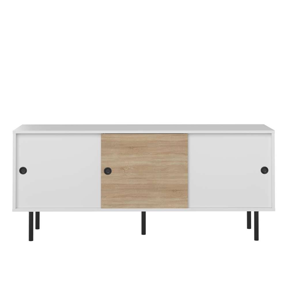TEMAHOME - Zip Low Sideboard in White / Natural Oak Color - E4113A2103A87 veiw 1