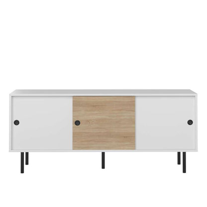 TEMAHOME - Zip Low Sideboard in White / Natural Oak Color - E4113A2103A87 veiw 1