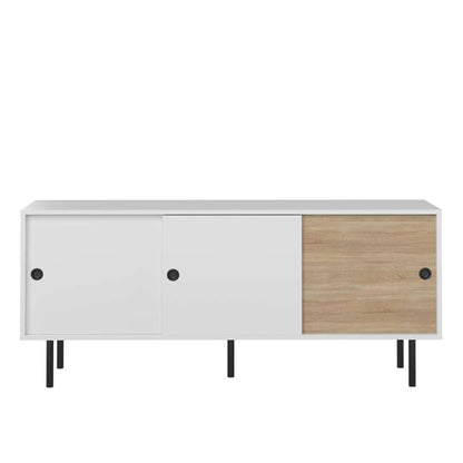 TEMAHOME - Zip Low Sideboard in White / Natural Oak Color - E4113A2103A87 veiw 3