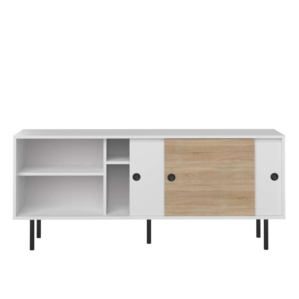 TEMAHOME - Zip Low Sideboard in White / Natural Oak Color - E4113A2103A87 veiw 4