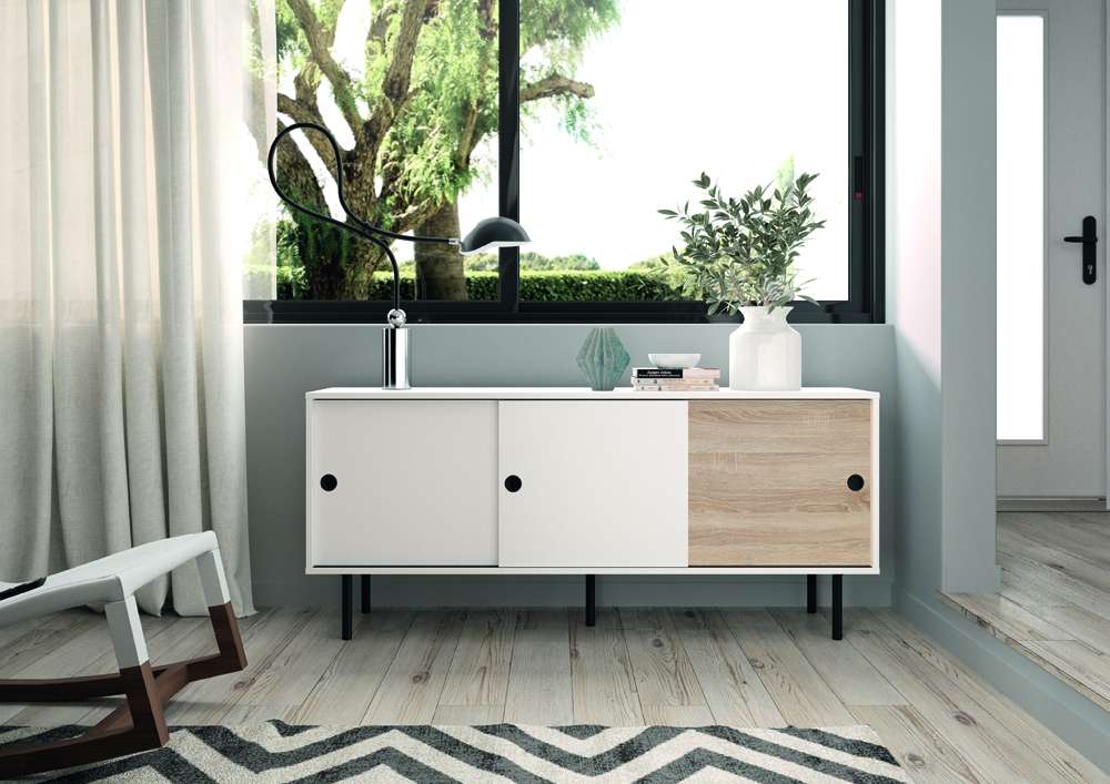 TEMAHOME - Zip Low Sideboard in White / Natural Oak Color - E4113A2103A87 veiw 10