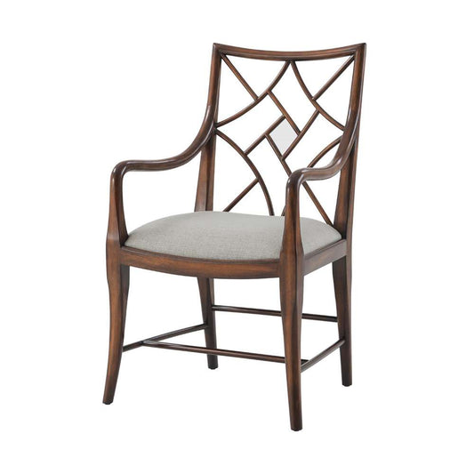 Theodore Alexander - A Delicate Trellis Armchair (Set of 2)  - 4100-613.1BFF veiw 1