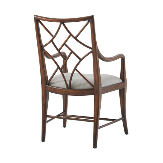 Theodore Alexander - A Delicate Trellis Armchair (Set of 2)  - 4100-613.1BFF veiw 2