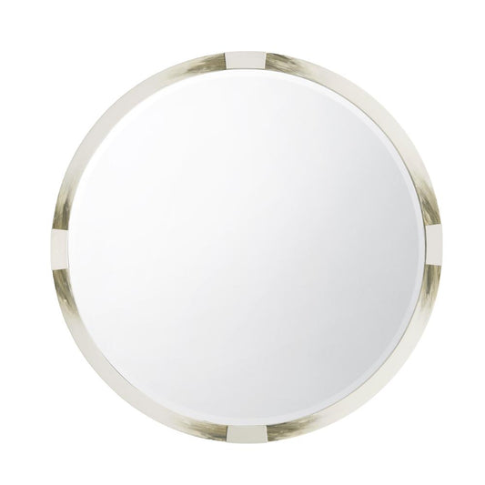 Theodore Alexander - Cutting Edge Mirror Round, Longhorn White - 3102-452 veiw 1