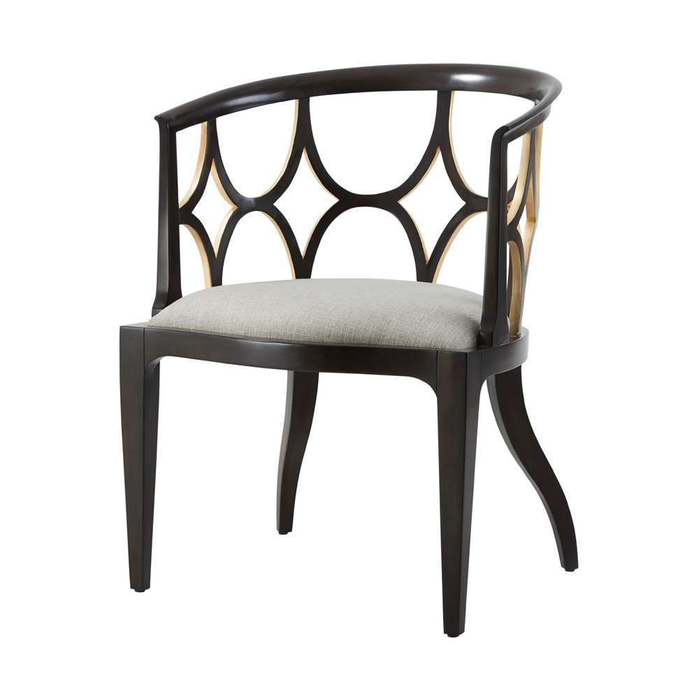 Theodore Alexander - Ebonised Connaught Accent Chair - 4202-066.1BFF veiw 1