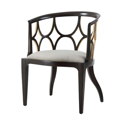 Theodore Alexander - Ebonised Connaught Accent Chair - 4202-066.1BFF veiw 1
