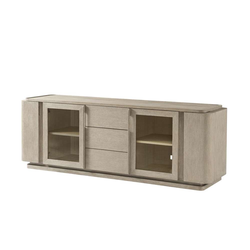 Theodore Alexander - Repose Glass Door Media Console - TA62010.C322 veiw 1